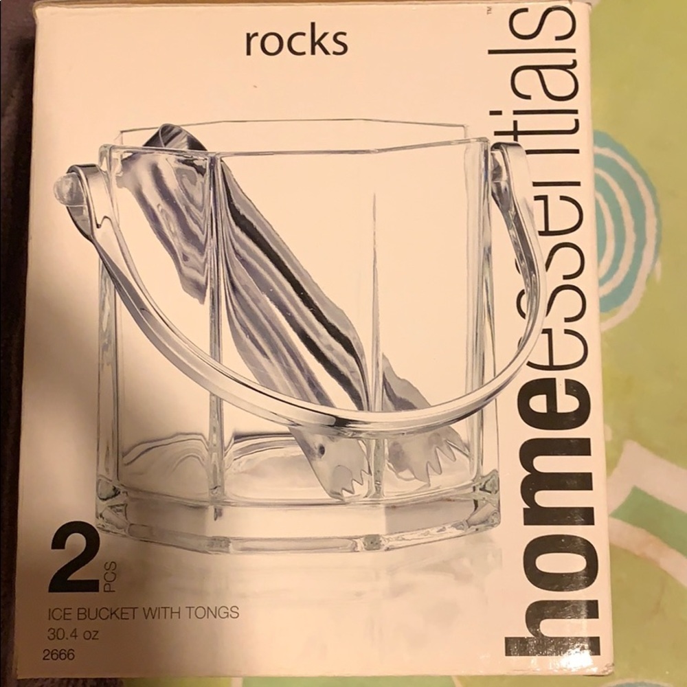 Home Essentials Ice Bucket with Tongs